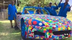 Kenya-Based Company Turns Hundreds of Thousands of Flip-Flops Into Colorful Artwork