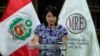 La ministra de Relaciones Exteriores de Perú, Ana Cecilia Gervasi, asiste a una conferencia de prensa sobre el asilo que México otorgó a la familia del expresidente Pedro Castillo, en Lima, Perú, el 20 de diciembre de 2022.