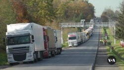Polish Truck Drivers Block Ukraine Border Crossings in Protest