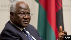 FILE - President Ernest Bai Koroma of Sierra Leone speaks during an event discussing good governance, democracy and African prosperity, at the United States Institute of Peace in Washington, D.C., March 29, 2013. 