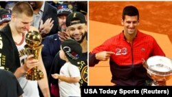 Nikola Jokić i Novak Đoković (Foto: USA Today Sports/Reuters)