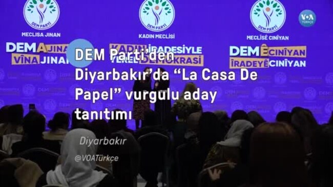 DEM Parti’den Diyarbakır’da “La Casa De Papel” vurgulu aday tanıtımı