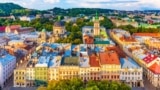 FILE - Aerial view of the Old Town of Lviv, Ukraine. (Adobe Stock Photo by Scanrail)