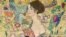 The last portrait Austrian artist Gustav Klimt painted before he died, "Lady with a Fan," sold at auction at Sotheby's in London, is seen in this undated handout image released June 26, 2023. (Sotheby's/Handout via Reuters) 