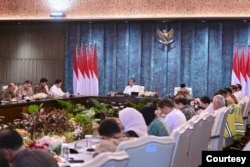 Jokowi mengatakan IKN nantinya akan mengusung kota pintar dan kota Hijau yang juga akan didukung dengan pengembangan energi dan ekonomi hijau, 12 Agustus 2024. (Biro Setpres)