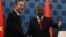 Sec Estado americano Antony Blinken (esq) com Presidente angolano João Lourenço em Luanda