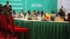 This photo shows the empty seat of Niger during an Economic Community of West African States meeting in Abuja, Nigeria, July 7, 2024. In January, aggrieved by ECOWAS sanctions, Niger, Mali and Burkina Faso left the bloc and later created a confederation.