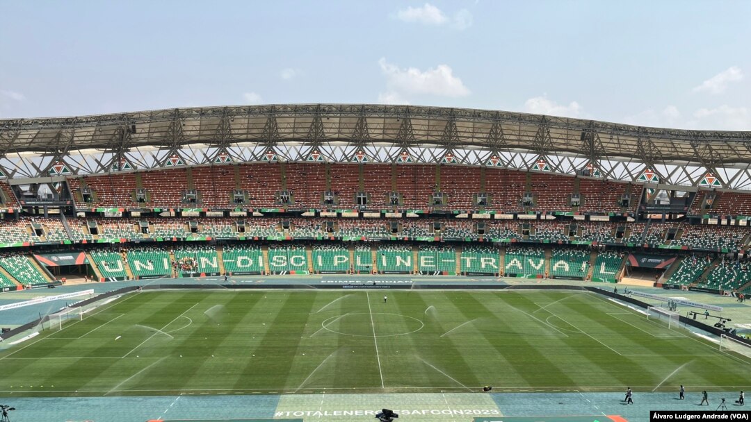 Estádio Félix Houphout-Boigny, em Abidjan, Côte d- Ivoires,de futebol. CAN 2023. Costa do Marfim 
