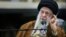 Iran's supreme leader, Ayatollah Ali Khamenei, looks on during a meeting at an IRGC Aerospace Force achievements exhibition in Tehran, Iran, Nov. 19, 2023. (Office of Iran's Supreme Leader/West Asia News Agency via Reuters) 