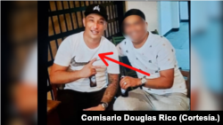 La gráfica, publicada por el director de la policía científica venezolana, Douglas Rico, muestra a Rainer Pastor Rodriguez Bravo, "lucero" o lugarteniente criminal de la cárcel de Tocorón, abatido por funcionarios.