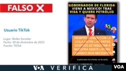 En el video también se asegura que la economía de Florida está “destrozada” y se pierden 12.000 millones de dólares mensuales por la “huida de migrantes”, pero esto es falso.