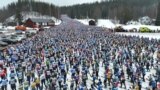 Participants start the cross-country ski race in Salen, Sweden, March 3, 2024.