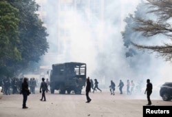 Pro-reform protesters participate in an anti-government demonstration over what organisers say are tax hikes, bad governance, constitutional violations, extra-judicial killings and cost of living, in Nairobi, Kenya, Aug. 8, 2024.