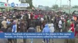 VOA60 Africa- Kenya opposition protests taxes, Tunisia migrant crisis continues