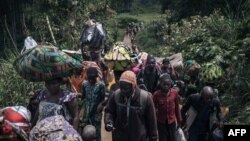 La reprise des combats début octobre dans le Nord-Kivu a entraîné le départ de nombreuses personnes fuyant les violences.