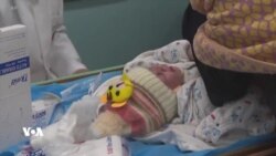 کوتانی منداڵانی تازە لە دایکبوو لە ناوەندێکی تەندروستی لە ڕەفەح