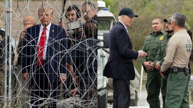 Biden y Trump visitan la frontera sur para abordar la crisis migratoria