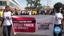 Thousands Walk Streets of Ghanaian Capital to Raise Breast Cancer Awareness