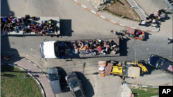 حرکت برخی از شهروندان غزه از شمال به سمت جنوب