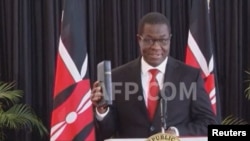 James Opiyo Wandayi wakati aliapishwa