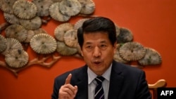 资料照片：中国欧亚事务特别代表李辉在北京举行记者会。(2023年6月2日）