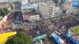 আওয়ামী লীগের সমাবেশস্থলে হাজার হাজার নেতা-কর্মী