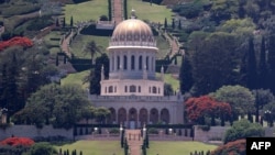 FILE - The Baha'i temple in Haifa, Israel, June 24, 2021. Iran arrested several Baha'i followers on July 25, 2023, citing ties to Israel.