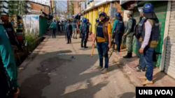 সংঘর্ষের পর চট্টগ্রামে পুলিশ।