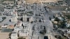 An arial view shows destroyed buildings in al-Zahra city south of Gaza City following Israeli bombardment during the Israel-Hamas war, Oct. 20, 2023. Many Muslims in Nigeria have marched to show support of Palestinians and to show opposition to Israel's bombardments of Gaza.