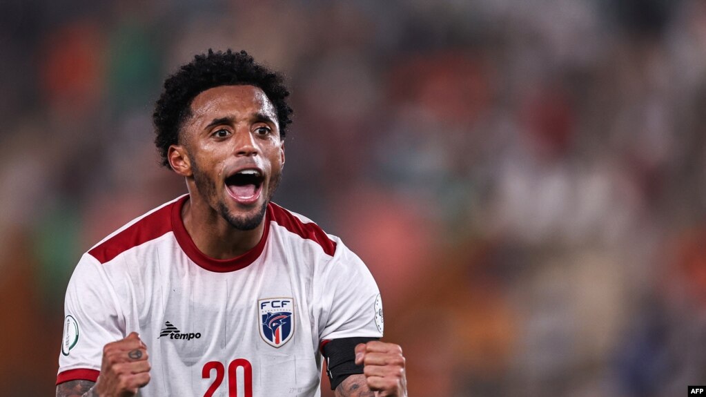 Capitão cabo-verdiano Ryan celebra o golo que de a vitória, 29 jan 2024