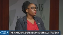 美國首位負責工業基礎政策的助理國防部長勞拉·泰勒-凱爾（Laura Taylor-Kale）2024年1月11日在華盛頓智庫戰略與國際研究中心（CSIS）舉辦的活動上討論美國首份《國防工業戰略》（影片截圖）