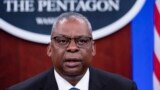 US Secretary of Defense Lloyd Austin speaks Nov. 22, 2023, at the Pentagon in Washington. 