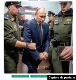 Imagen de Putin analizada con la herramienta Lupa de INVID.