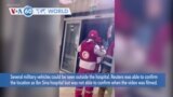 VOA60 World - Video shows people in medic uniforms directed out of a hospital in Jenin