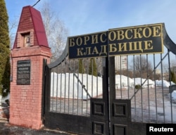 A general view of the Borisovskoye cemetery, where Alexey Navalny is to be buried, in Moscow, Russia, Feb. 28, 2024.