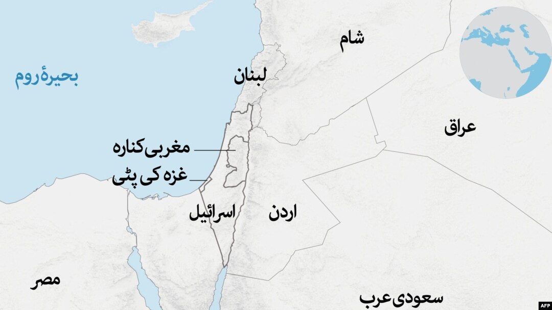 Israel Gaza Palestine Map