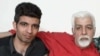 تصویری از رضا محمدحسینی در کنار پدرش