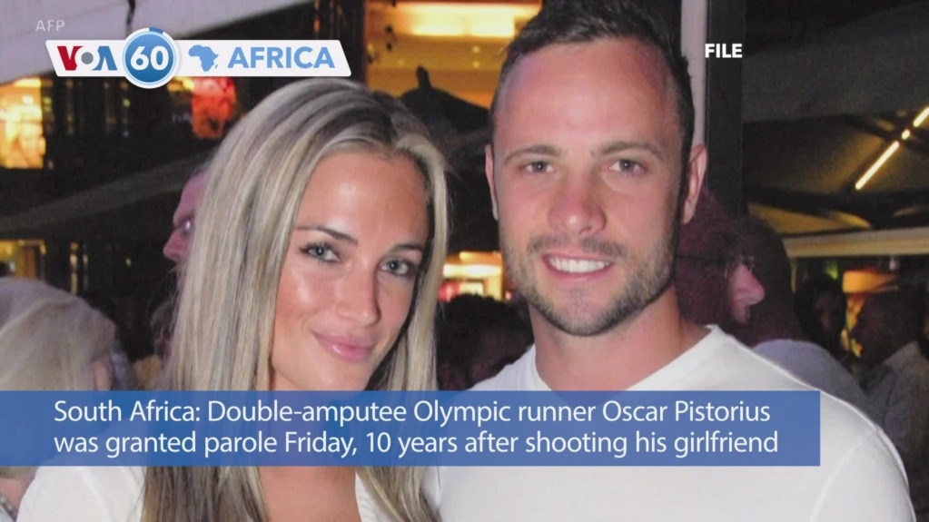 VOA60 Africa- Double-amputee Olympic runner Oscar Pistorius was granted parole, to be released January 5, 2024.