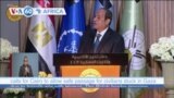 VOA60 Africa - Egypt's President Sisi says Gaza residents must "remain on their land"