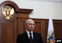 Tổng thống Nga Vladimir Putin phát biểu vào ngày 24 tháng 6 năm 2023 khi các chiến binh Wagner tiến quân về Moscow.