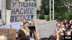 Sedmi protest "Srbija protiv nasilja" (Foto: VOA/Jovana Đurović)