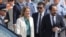 Cyprus President Nikos Christodoulides and European Parliament President Roberta Metsola take part in a military parade marking Cyprus' Independence Day in Nicosia, Cyprus, Oct. 1, 2023. 