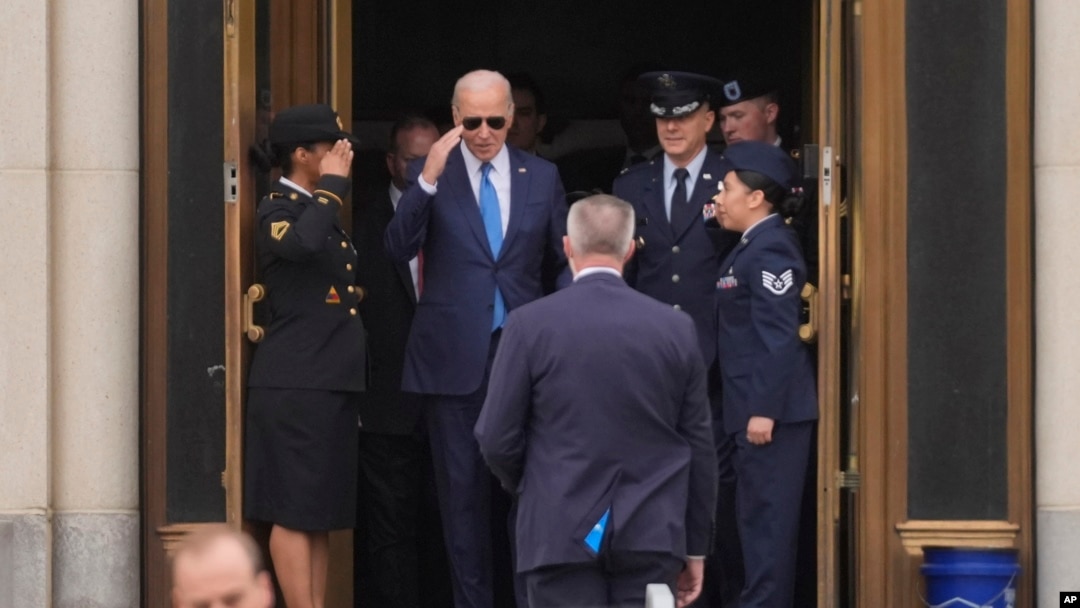 U.S. President Joe Biden departs Walter Reed National Military Medical Center following his annual physical exam, Feb. 28, 2024.