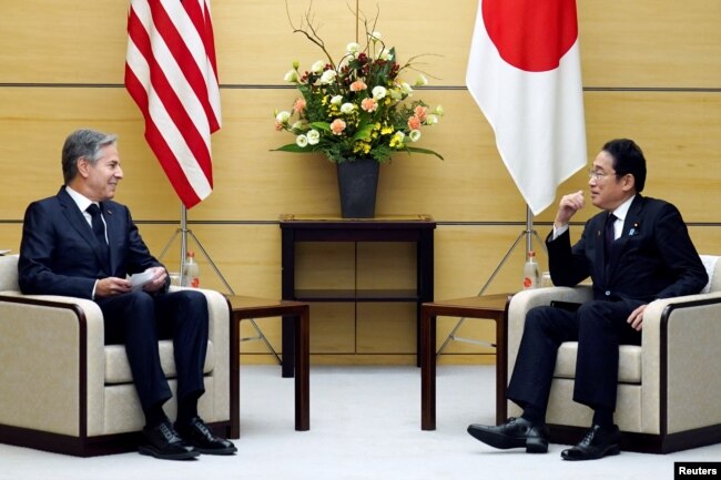 ABD Dışişleri Bakanı Blinken Japonya Başbakanı Fumio Kişida ile görüştü.