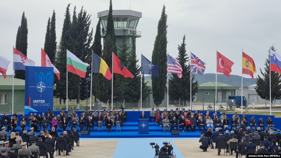Ceremonija otvaranja nove NATO baze u Albaniji.