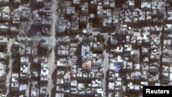 Una imagen de satélite muestra el hospital Al-Awda, en medio del conflicto en curso entre Israel y el grupo islamista palestino Hamás, en Gaza, el 11 de noviembre de 2023.