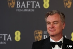 Produser dan sutradara film asal Inggris Christopher Nolan menghadiri BAFTA British Academy Film Awards di Royal Festival Hall, Southbank Centre, London, 18 Februari 2024. (Adrian DENNIS / AFP)