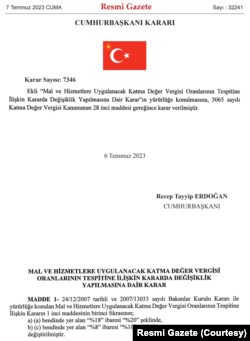 Resmi Gazete- 7 Temmuz 2023