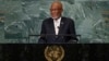 FILE - Haiti's Foreign Minister Jean Victor Geneus addresses the 77th session of the United Nations General Assembly, at U.N. headquarters, Sept. 24, 2022.