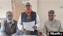 সংবাদ সম্মেলনে চুয়াডাঙ্গা-১ আসনের প্রার্থী সোহরাব হোসেন ও চুয়াডাঙ্গা-২ আসনের প্রার্থী রবিউল ইসলাম। ৩ জানুয়ারি, ২০২৪।